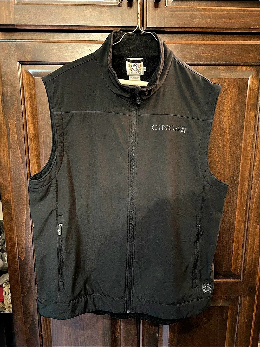 Cinch Men's Solid Bonded Soft Shell Vest Black Size XL